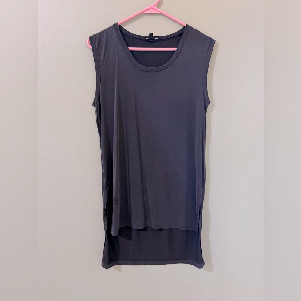 Drew black Hi-low Light Casual Sleeveless Top Tunic small